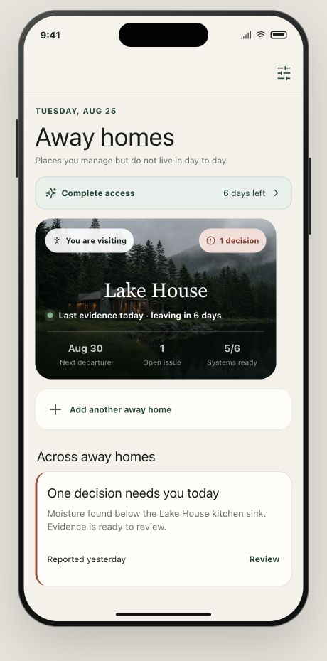 AwayHome homes overview